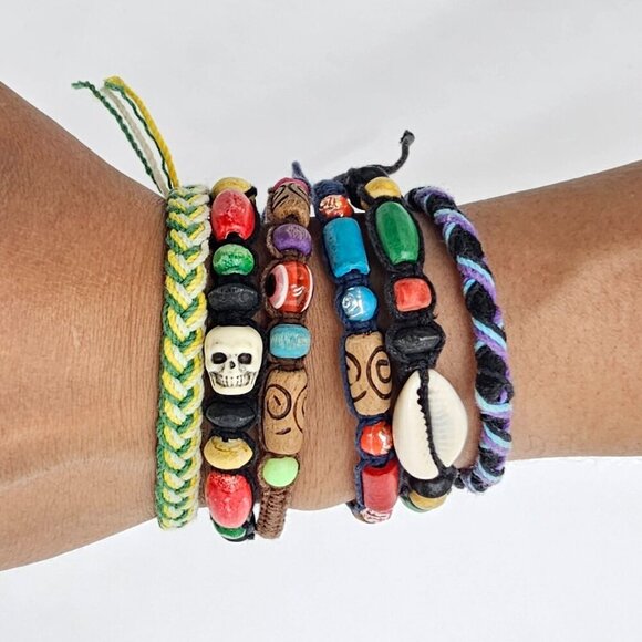 Handmade Rope Bracelets from Mexico (set 6) Multicolor - Picture 12 of 12